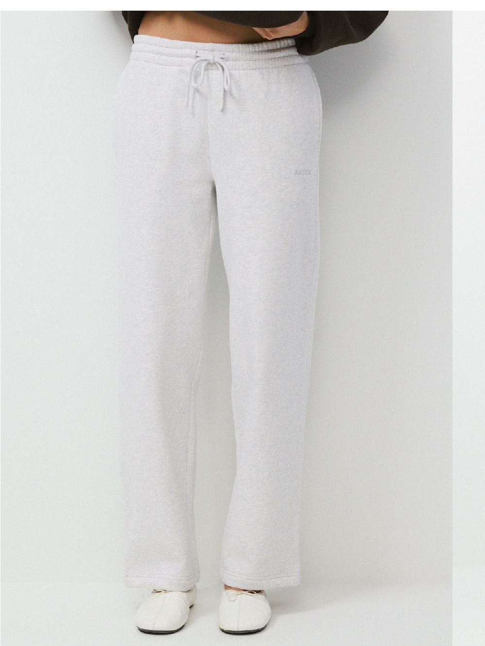 Aritzia Sweat Fleece Wide leg sweatpants